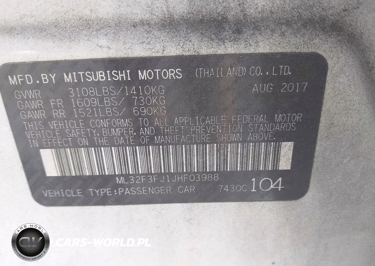 2018 Mitsubishi Mirage G4 Es VIN:ML32F3FJ1JHF03988 - 9