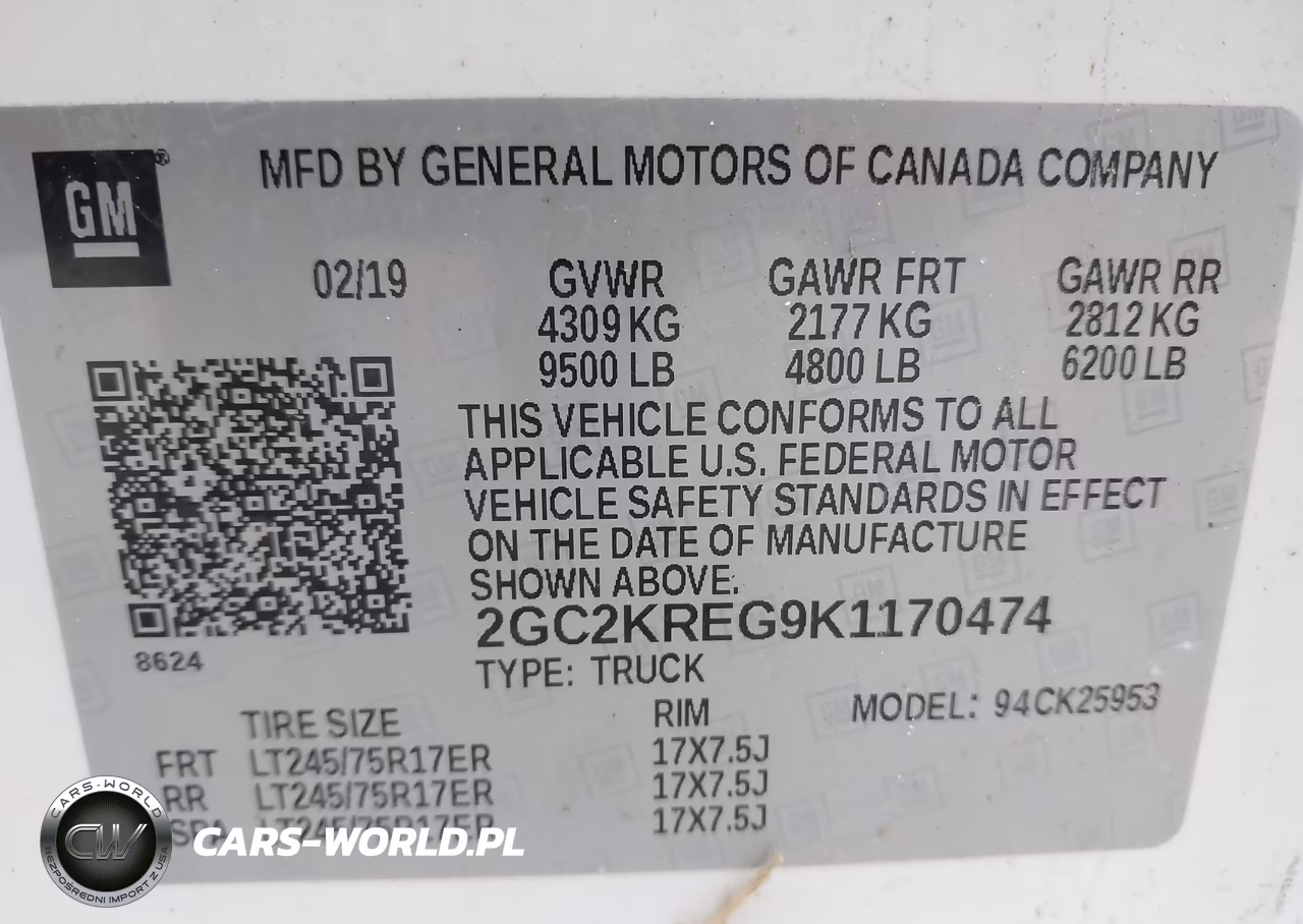 2019 Chevrolet Silverado 2500Hd Wt VIN:2GC2KREG9K1170474 - 9