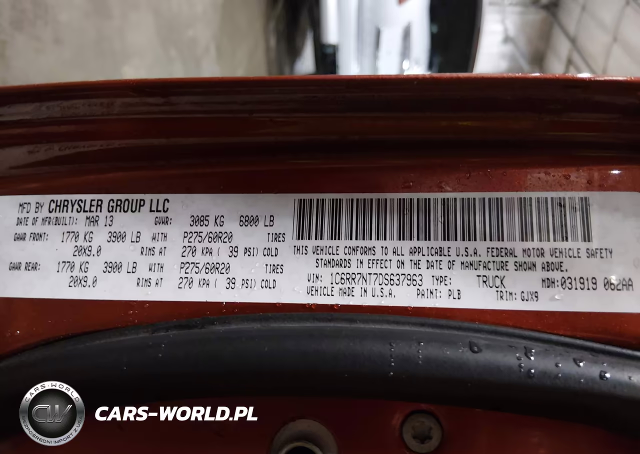 2013 Ram 1500 Laramie VIN:1C6RR7NT7DS637963 - 9
