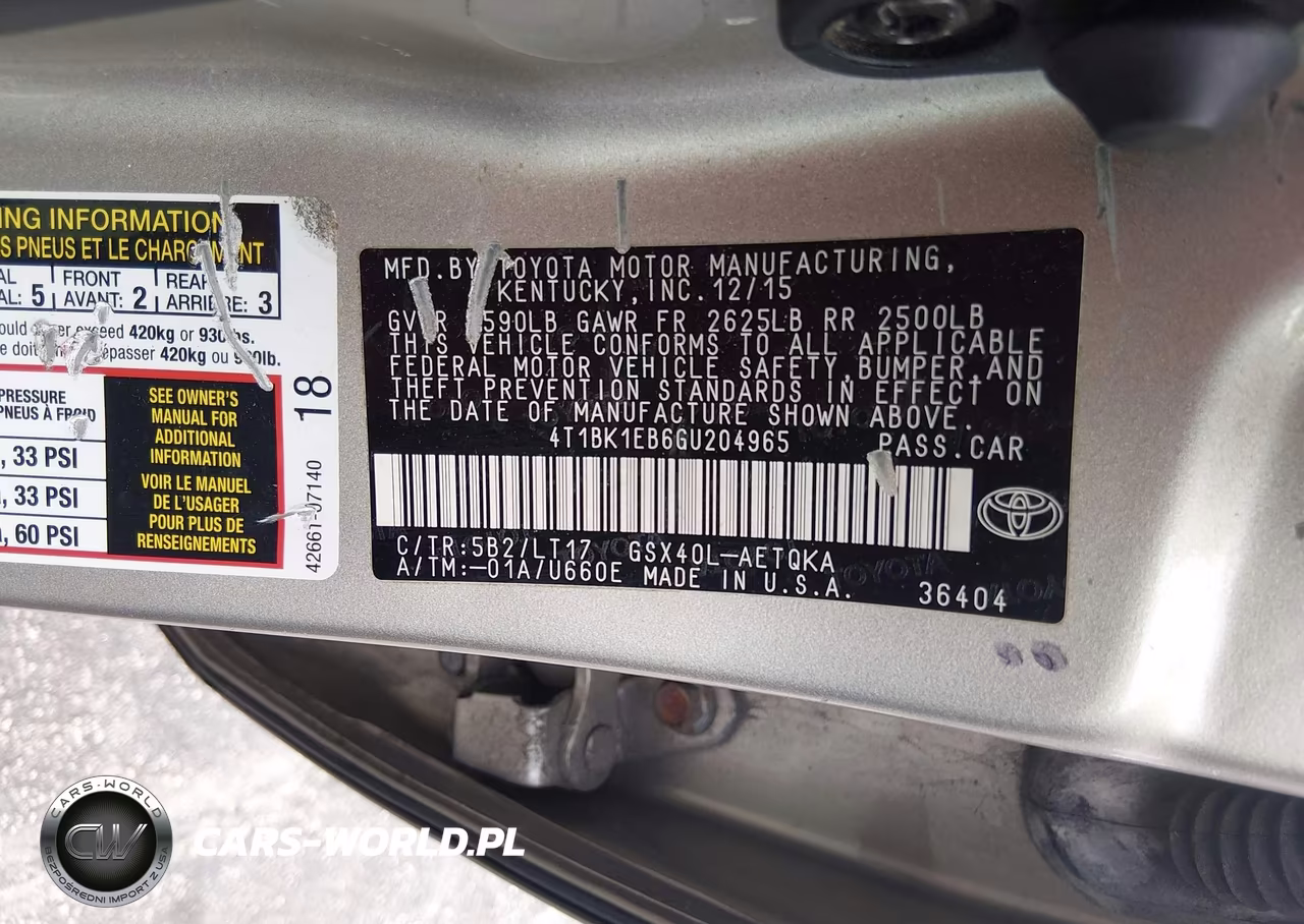 2016 Toyota Avalon Touring VIN:4T1BK1EB6GU204965 - 9