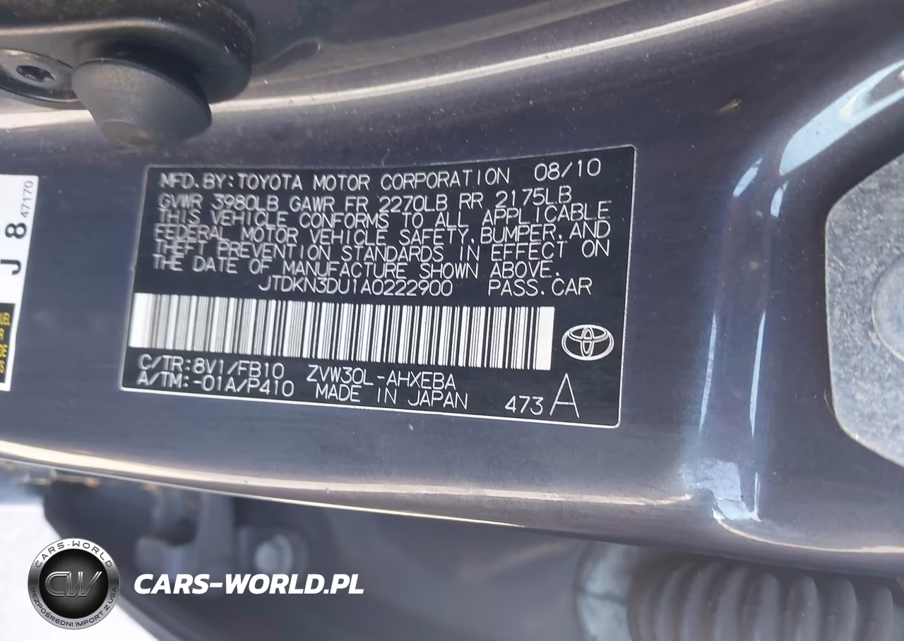 2010 Toyota Prius Iii VIN:JTDKN3DU1A0222900 - 9