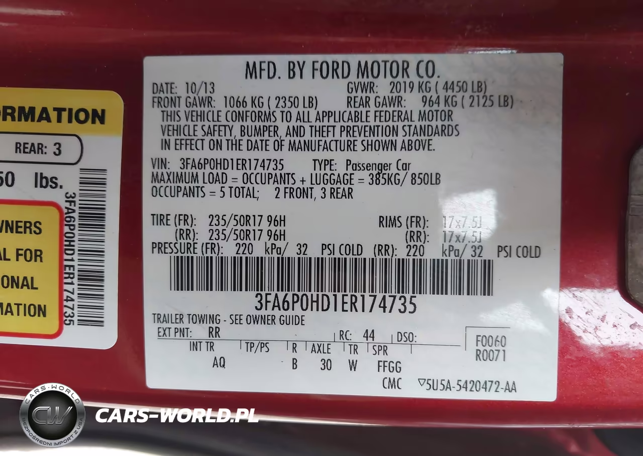 2014 Ford Fusion Se VIN:3FA6P0HD1ER174735 - 9