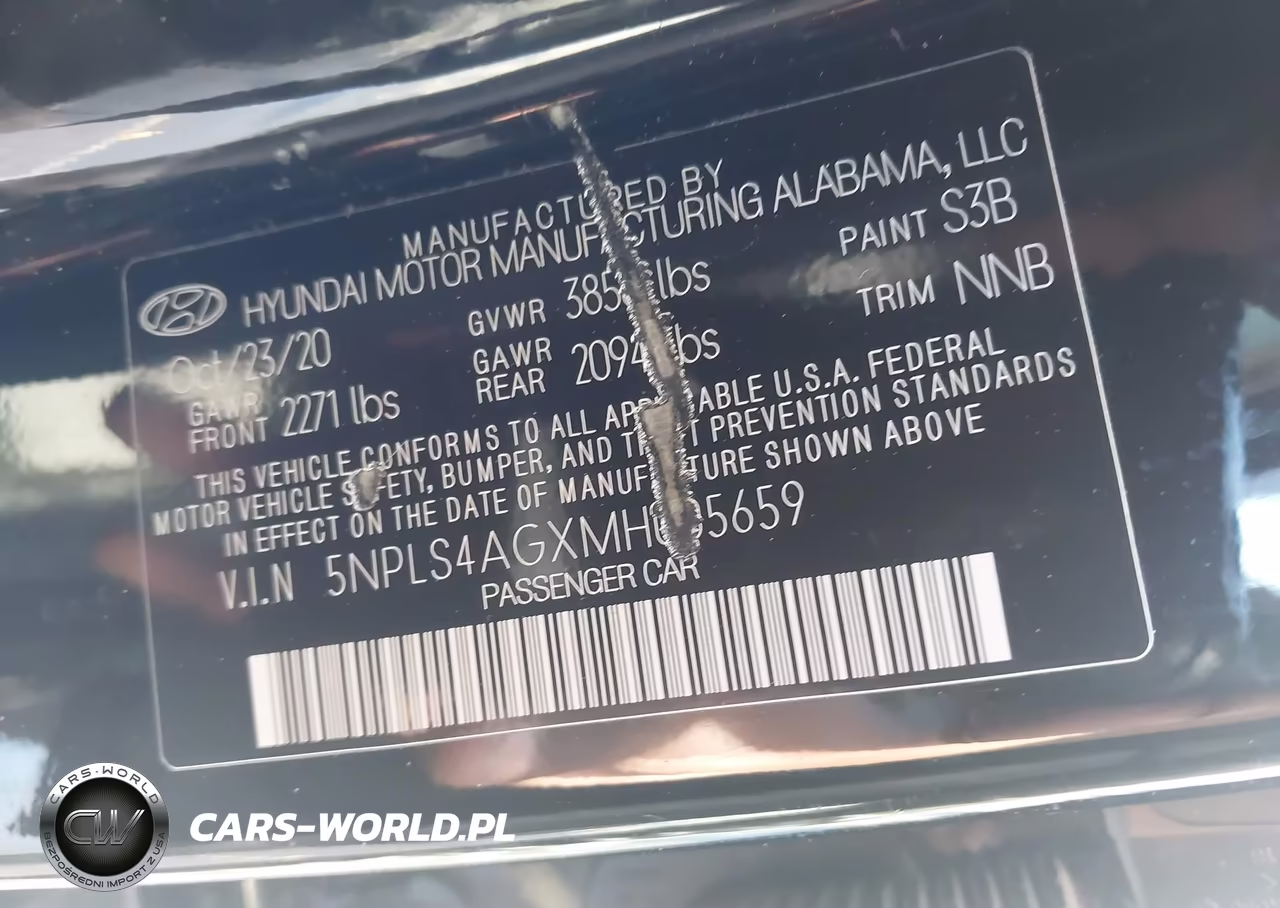 2021 Hyundai Elantra Sel VIN:5NPLS4AGXMH005659 - 9