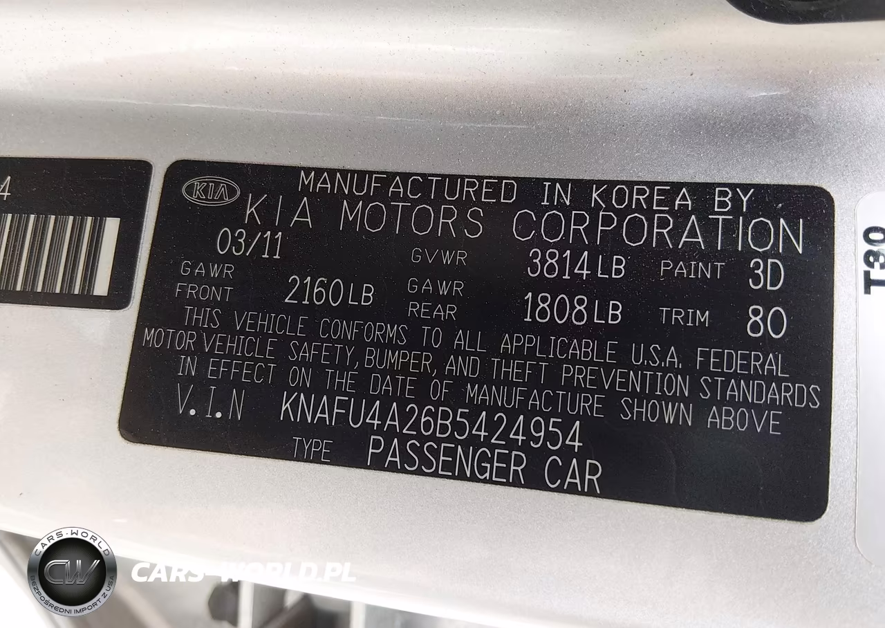 2011 Kia Forte Ex VIN:KNAFU4A26B5424954 - 9