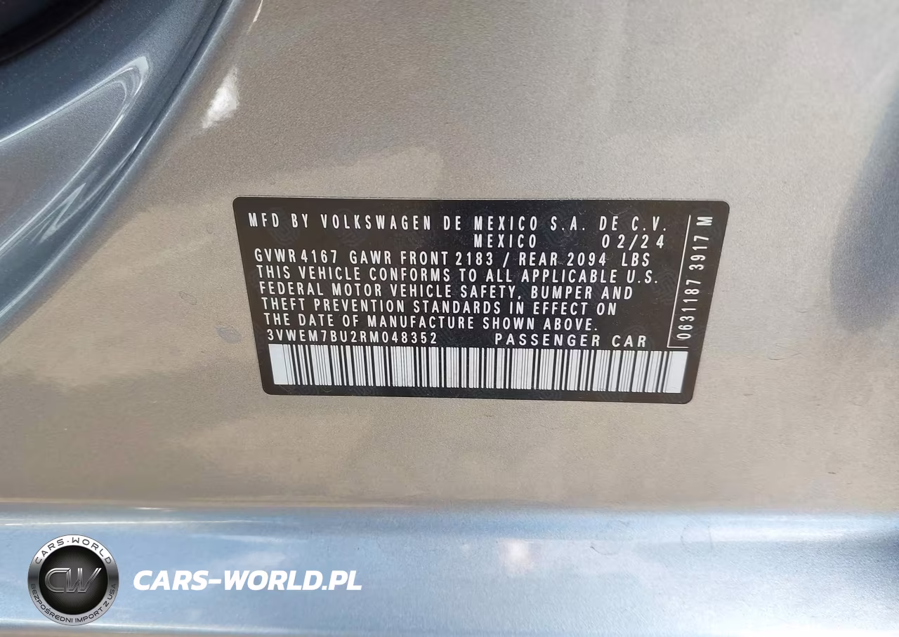 2024 Volkswagen Jetta 1.5T Se VIN:3VWEM7BU2RM048352 - 9