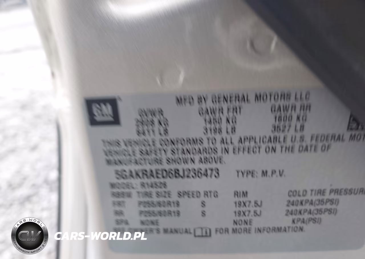 2011 Buick Enclave Cx VIN:5GAKRAED6BJ236473 - 9