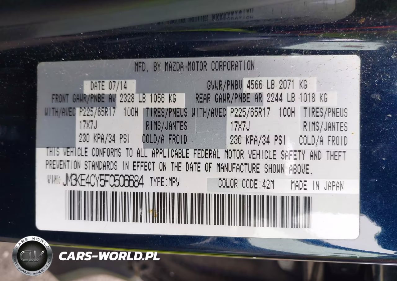 2015 Mazda Cx-5 Touring VIN:JM3KE4CY5F0506684 - 9