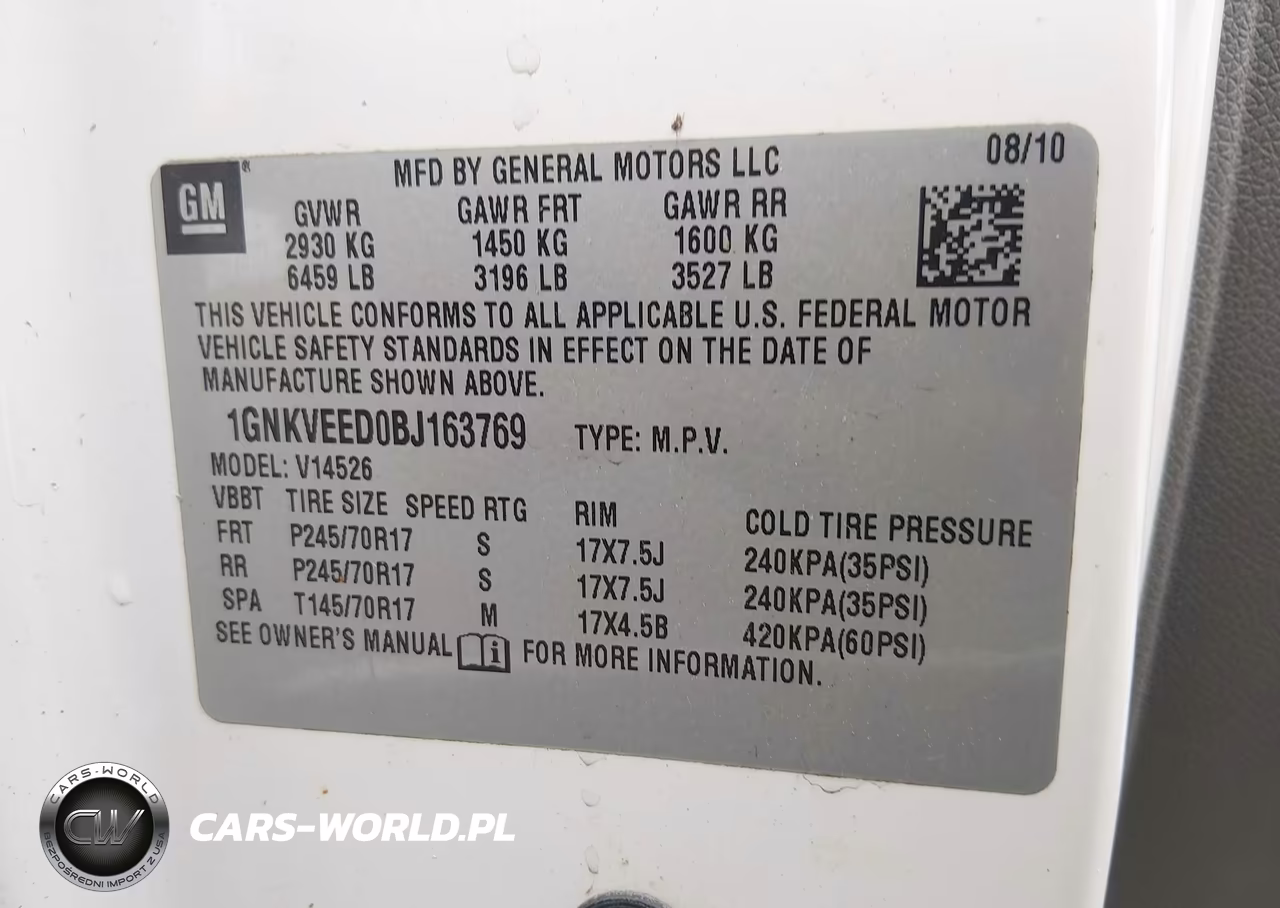 2011 Chevrolet Traverse Ls VIN:1GNKVEED0BJ163769 - 9