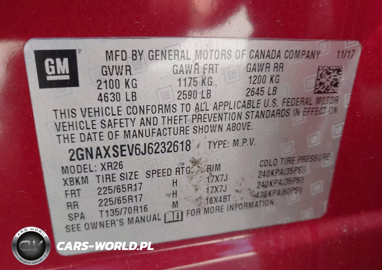 2018 Chevrolet Equinox Lt VIN:2GNAXSEV6J6232618 - 9