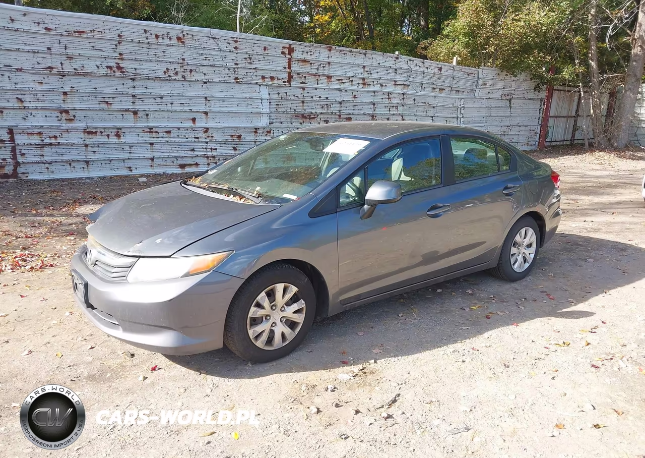 2012 Honda Civic Lx VIN:19XFB2F54CE374447 - 2