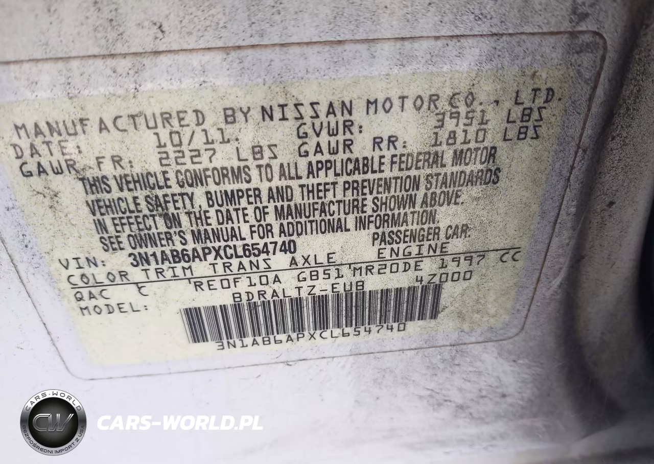 2012 Nissan Sentra 2.0 S VIN:3N1AB6APXCL654740 - 9