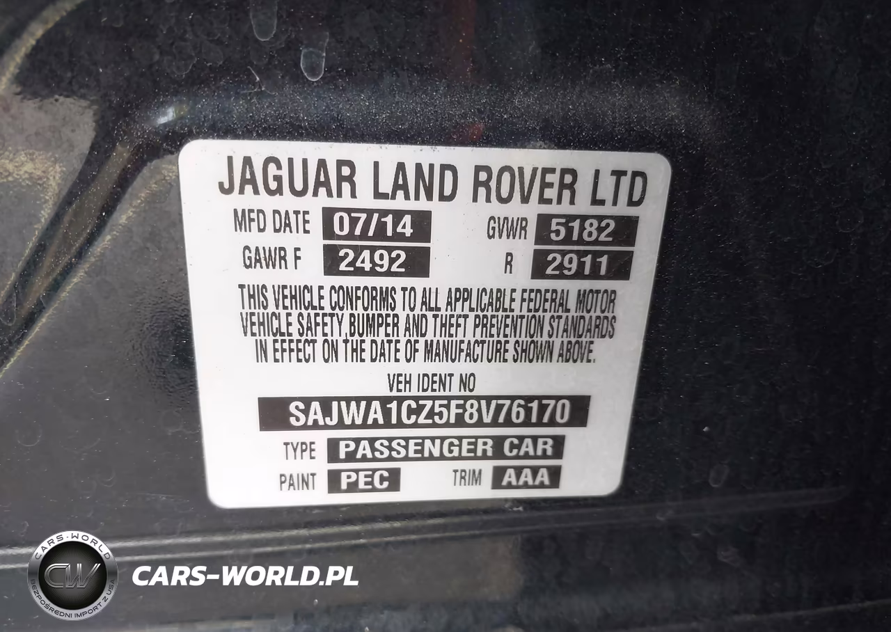2015 Jaguar Xj VIN:SAJWA1CZ5F8V76170 - 9