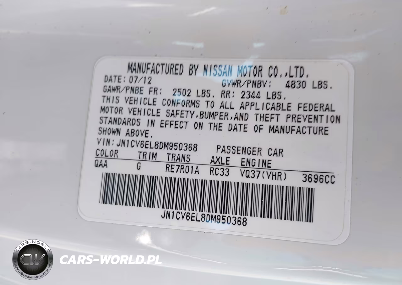 2013 Infiniti G37X VIN:JN1CV6EL8DM950368 - 9
