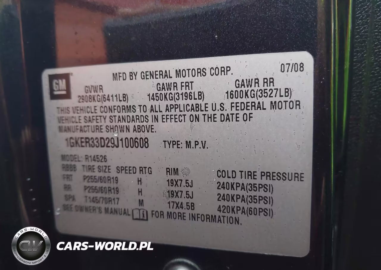 2009 GMC Acadia Slt-2 VIN:1GKER33D29J100608 - 9