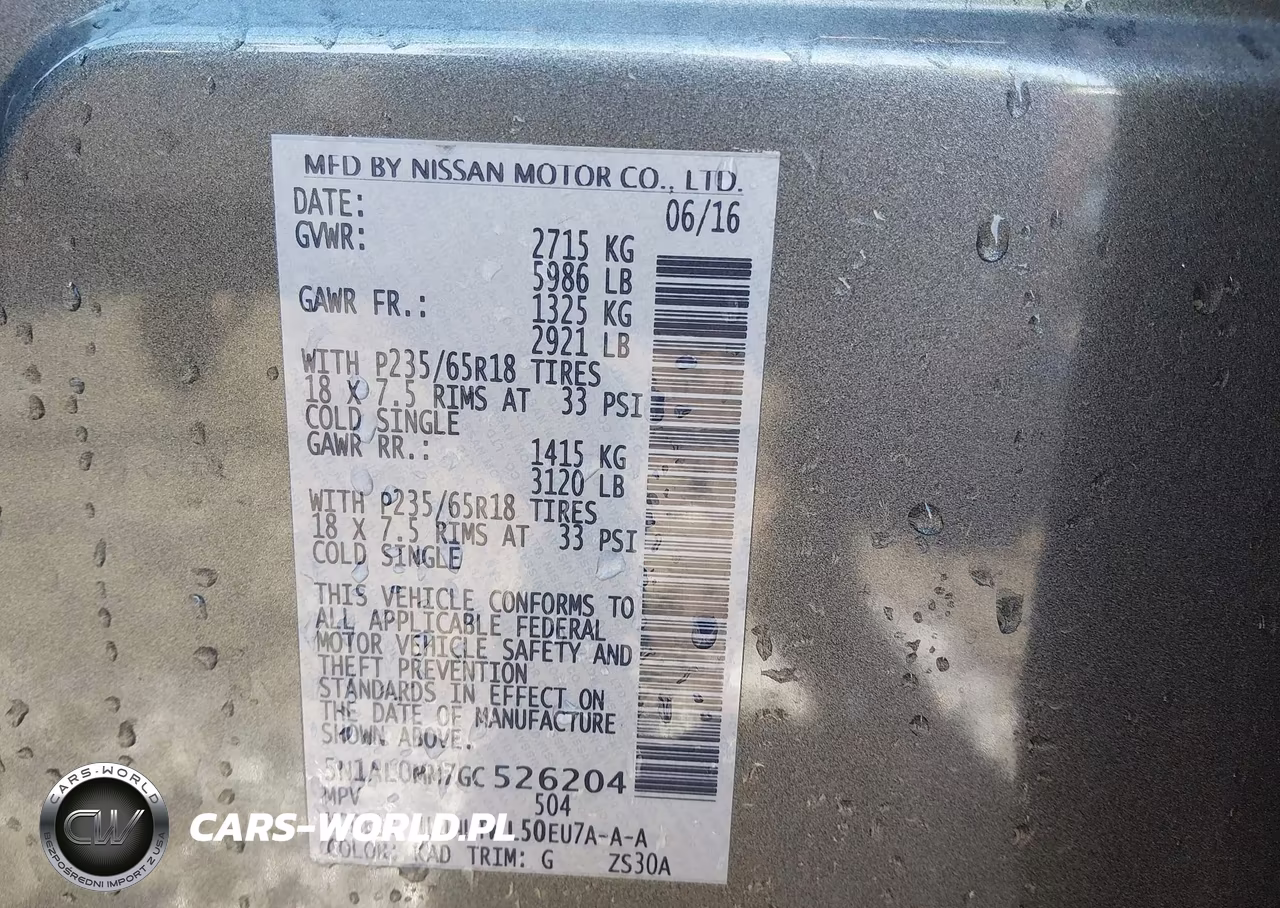 2016 Infiniti Qx60 VIN:5N1AL0MM7GC526204 - 9