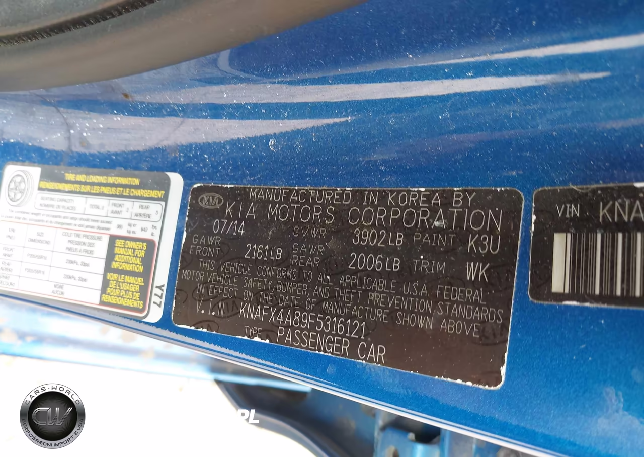 2015 Kia Forte Ex VIN:KNAFX4A89F5316121 - 9