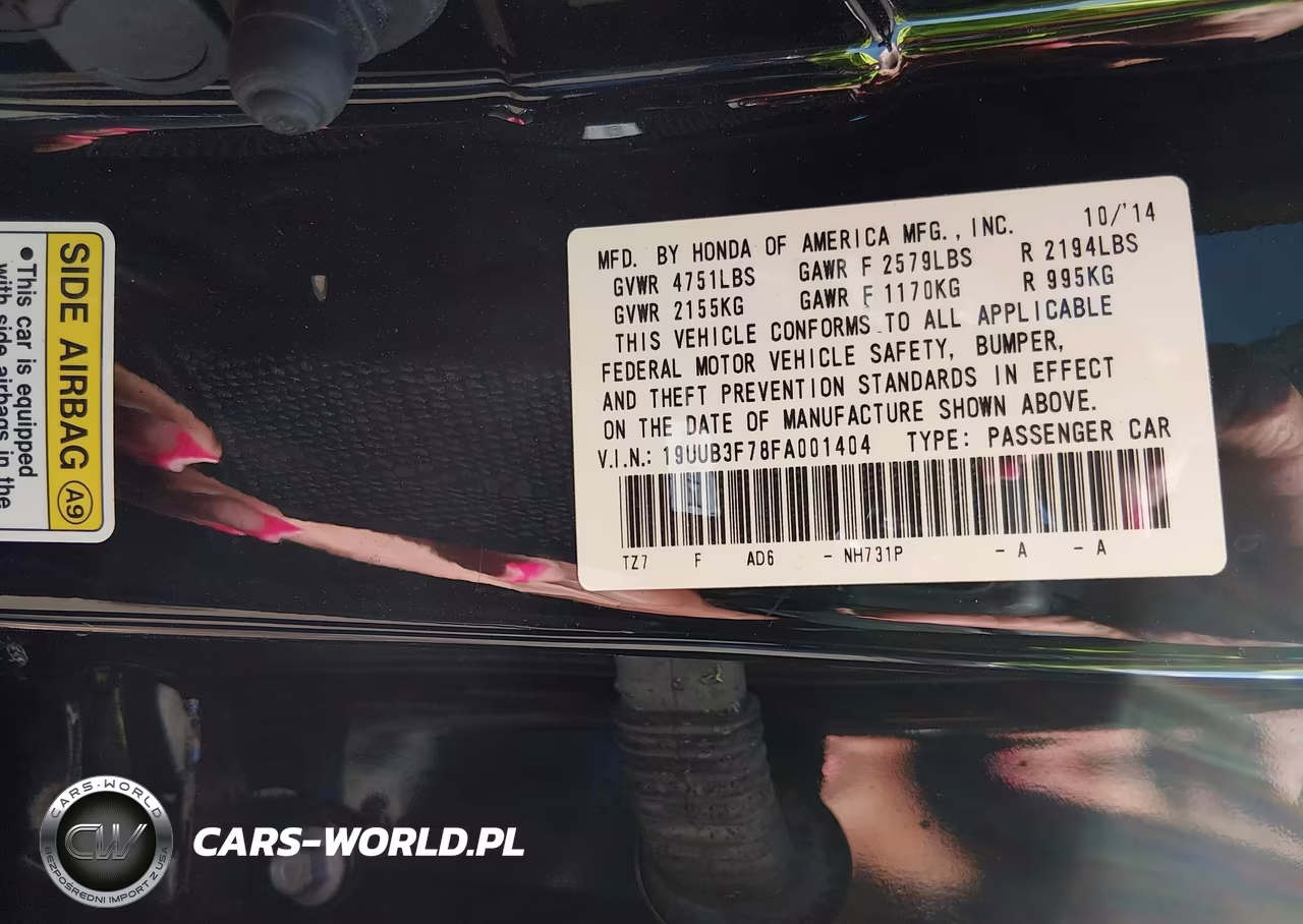 2015 Acura Tlx V6 Advance VIN:19UUB3F78FA001404 - 9