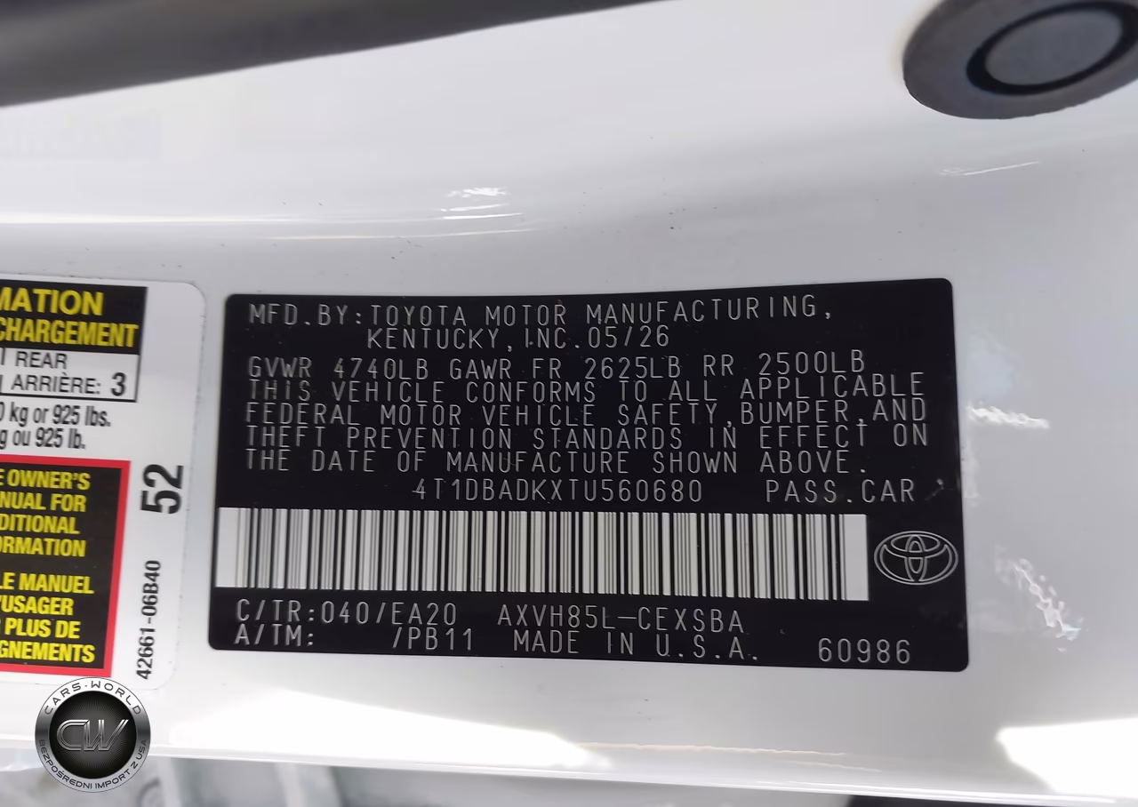 2026 Toyota Camry Se VIN:4T1DBADKXTU560680 - 9