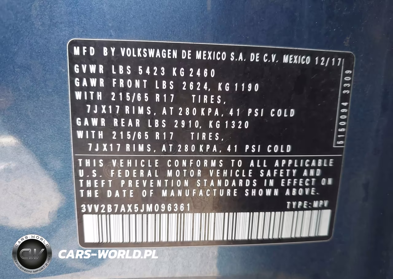 2018 Volkswagen Tiguan 2.0T Se-2.0T Sel VIN:3VV2B7AX5JM096361 - 9