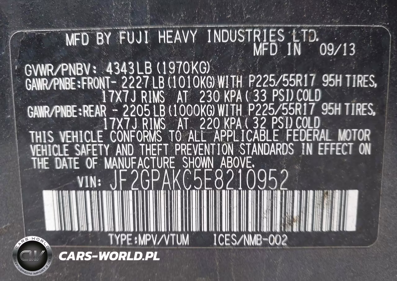 2014 Subaru Xv Crosstrek 2.0I Limited VIN:JF2GPAKC5E8210952 - 9