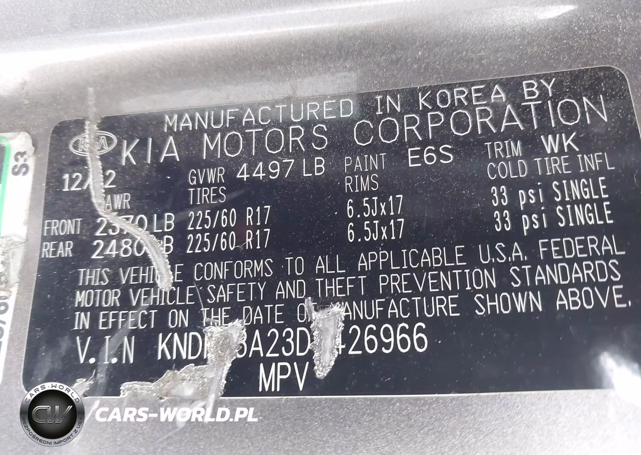 2013 Kia Sportage Lx VIN:KNDPB3A23D7426966 - 14