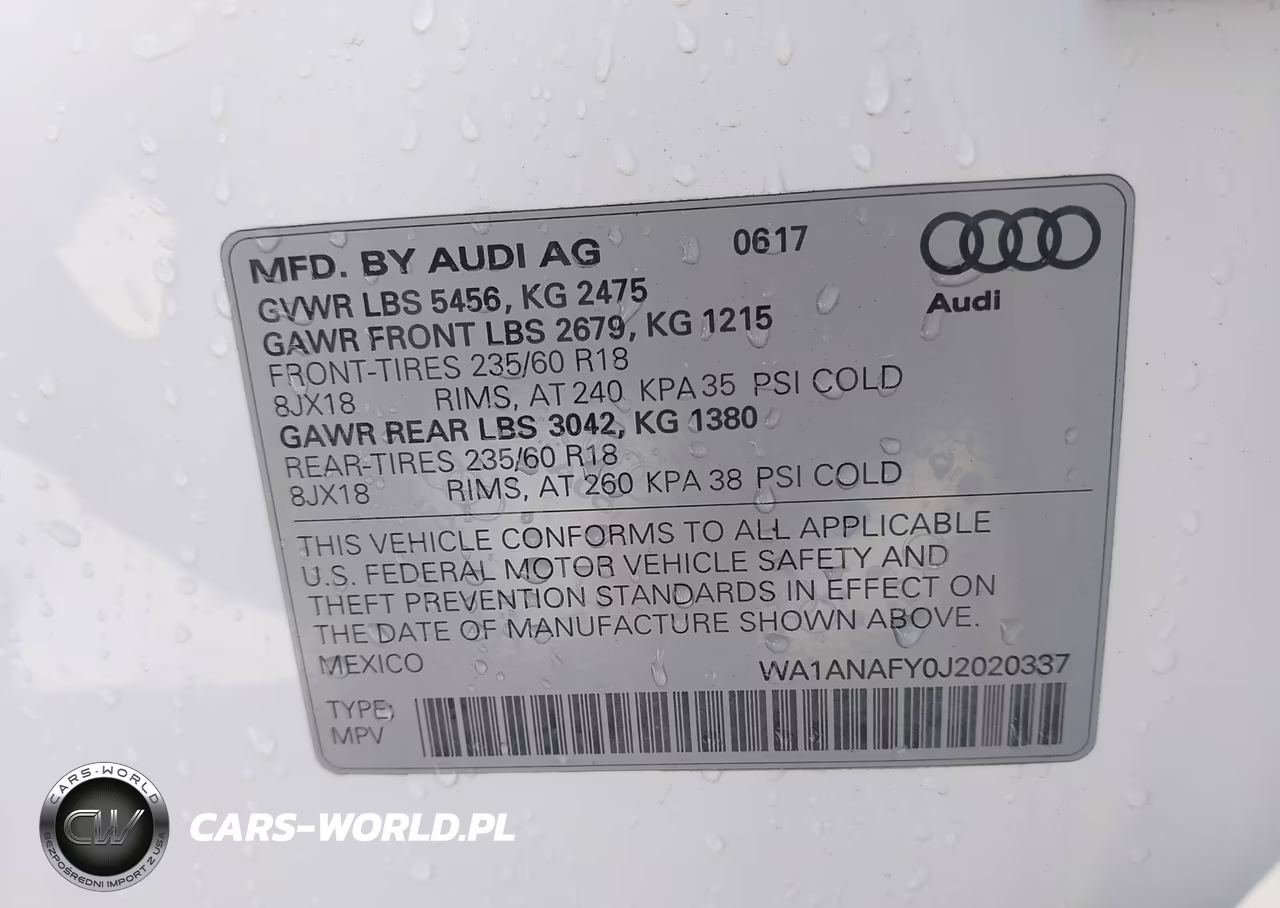2018 Audi Q5 2.0T Premium-2.0T Tech Premium VIN:WA1ANAFY0J2020337 - 9