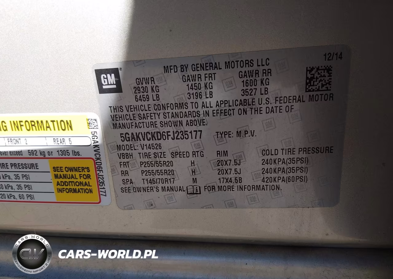 2015 Buick Enclave Premium VIN:5GAKVCKD6FJ235177 - 9