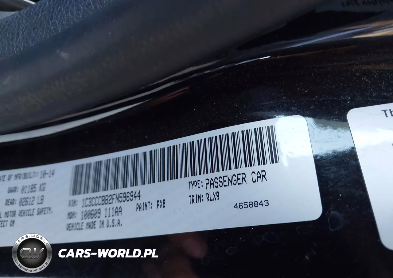 2015 Chrysler 200 S VIN:1C3CCCBB2FN596944 - 9