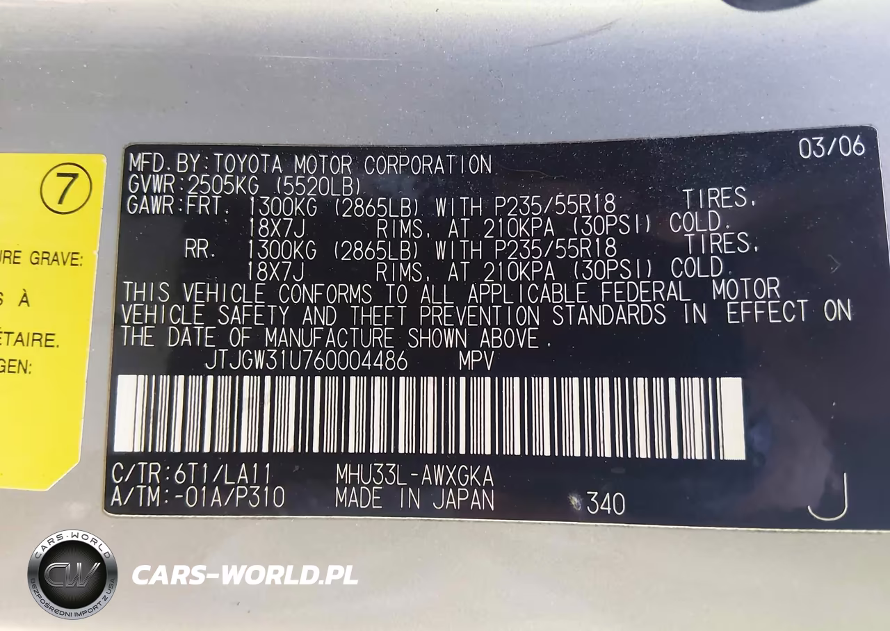 2006 Lexus Rx 400H VIN:JTJGW31U760004486 - 9