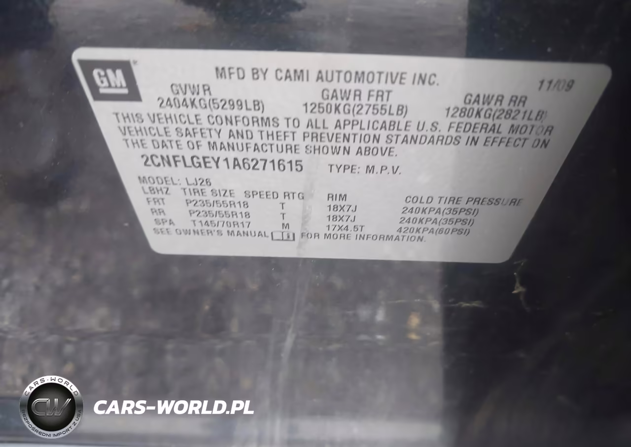 2010 Chevrolet Equinox Ltz VIN:2CNFLGEY1A6271615 - 9
