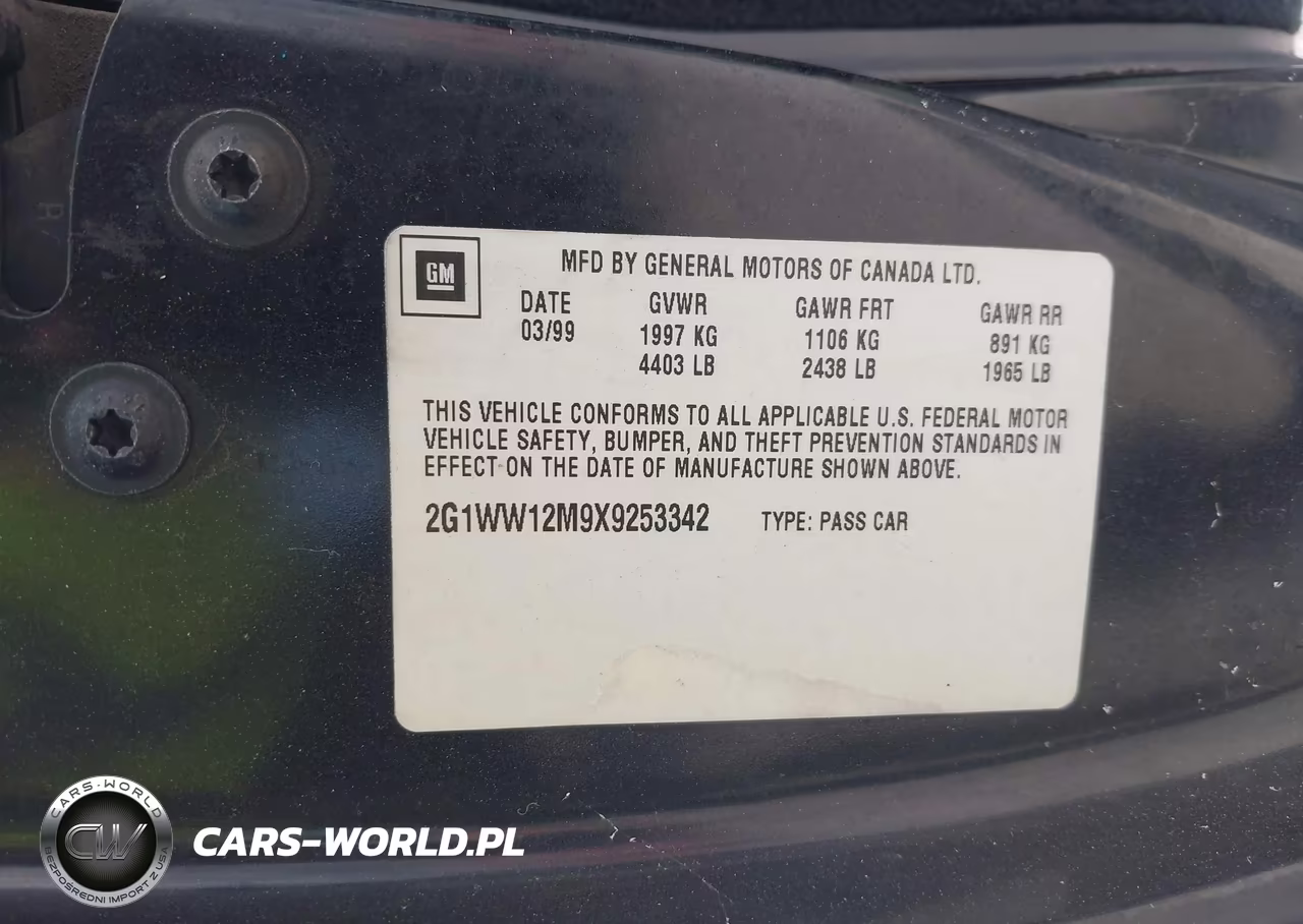 1999 Chevrolet Monte Carlo Ls VIN:2G1WW12M9X9253342 - 9