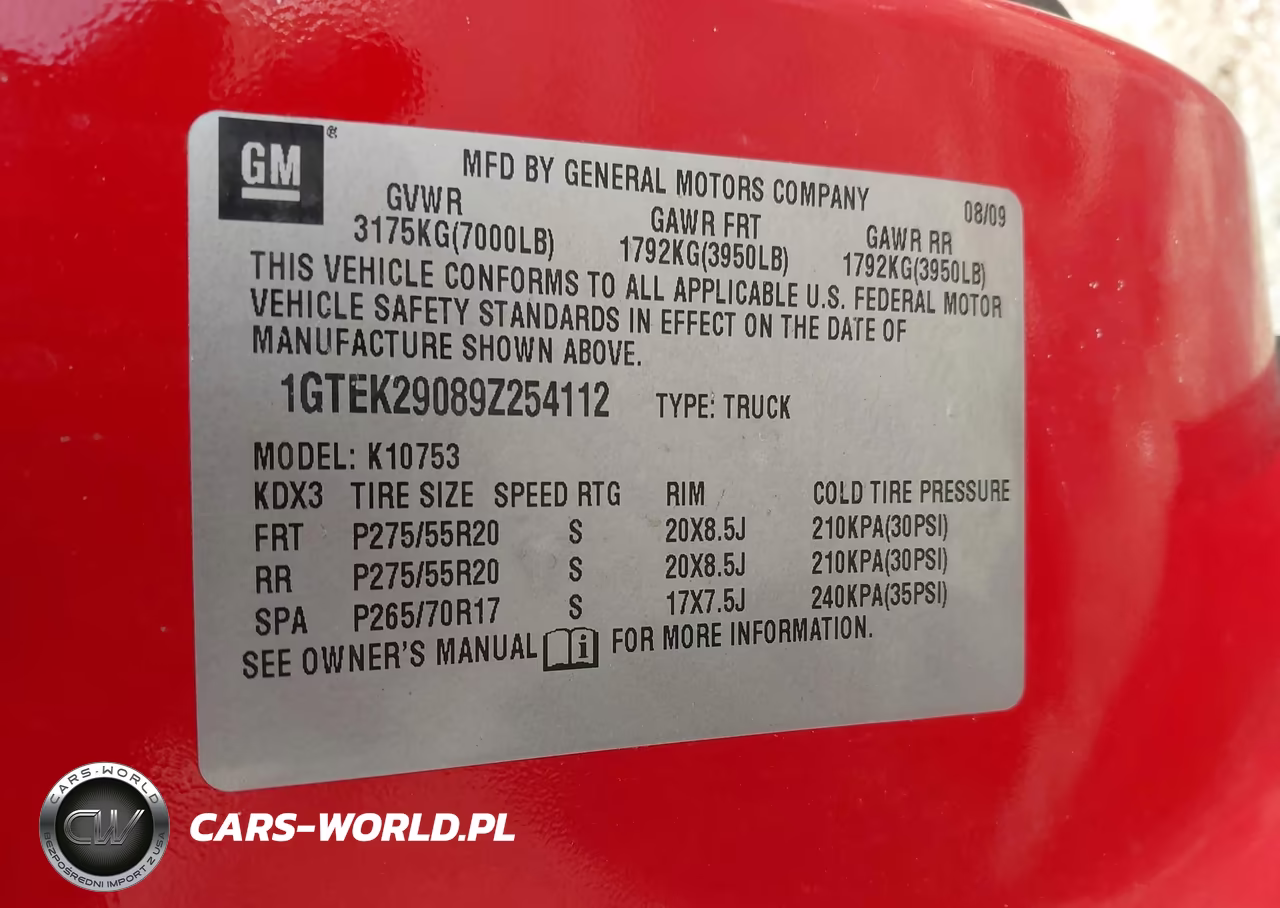 2009 GMC Sierra 1500 Sle VIN:1GTEK29089Z254112 - 9