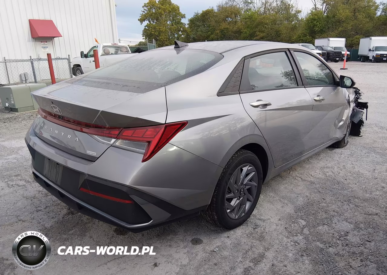 2025 Hyundai Elantra Hybrid Blue VIN:KMHLM4DJ4SU173653 - 4