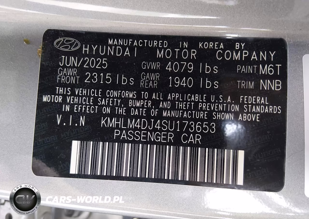 2025 Hyundai Elantra Hybrid Blue VIN:KMHLM4DJ4SU173653 - 9