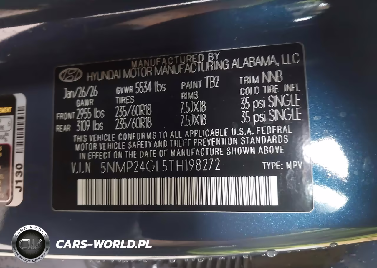 2026 Hyundai Santa Fe Sel VIN:5NMP24GL5TH198272 - 9