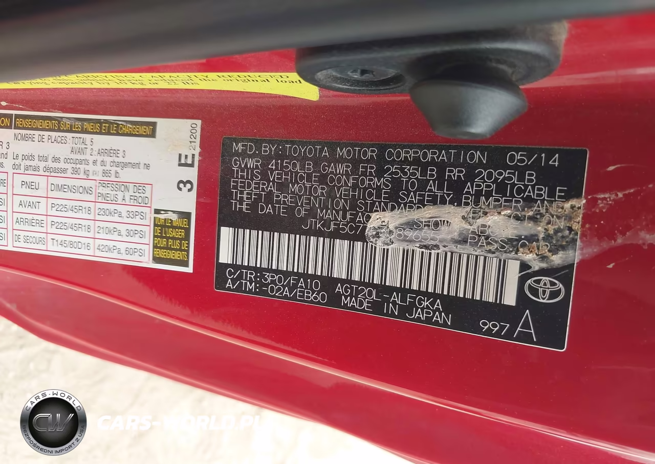 2015 Scion Tc VIN:JTKJF5C77F3089655 - 9