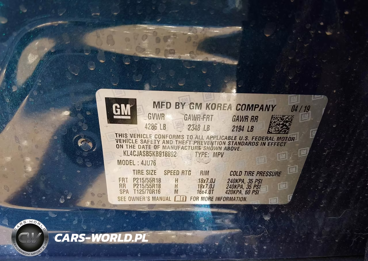2019 Buick Encore Fwd Preferred VIN:KL4CJASB5KB918892 - 9