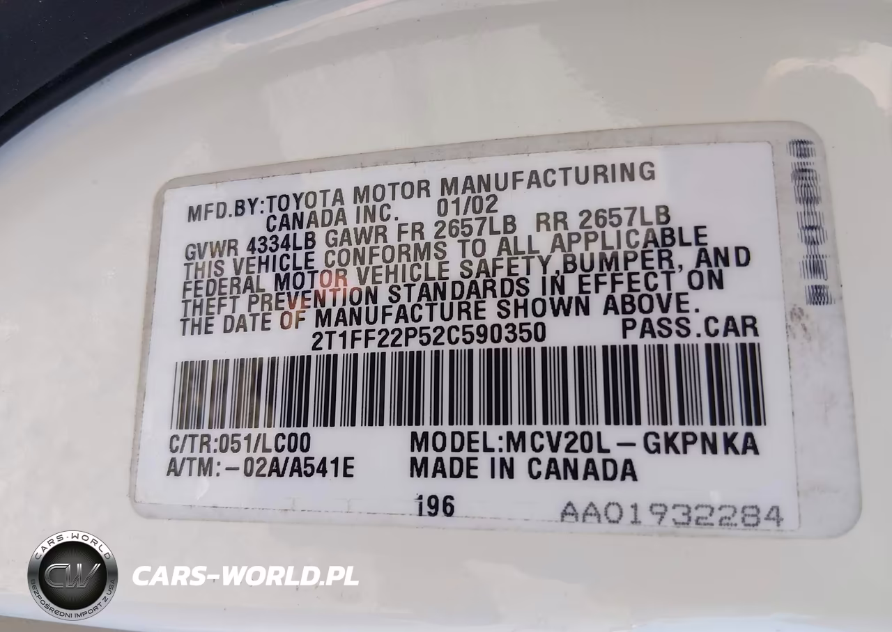 2002 Toyota Camry Solara Sle V6 VIN:2T1FF22P52C590350 - 9