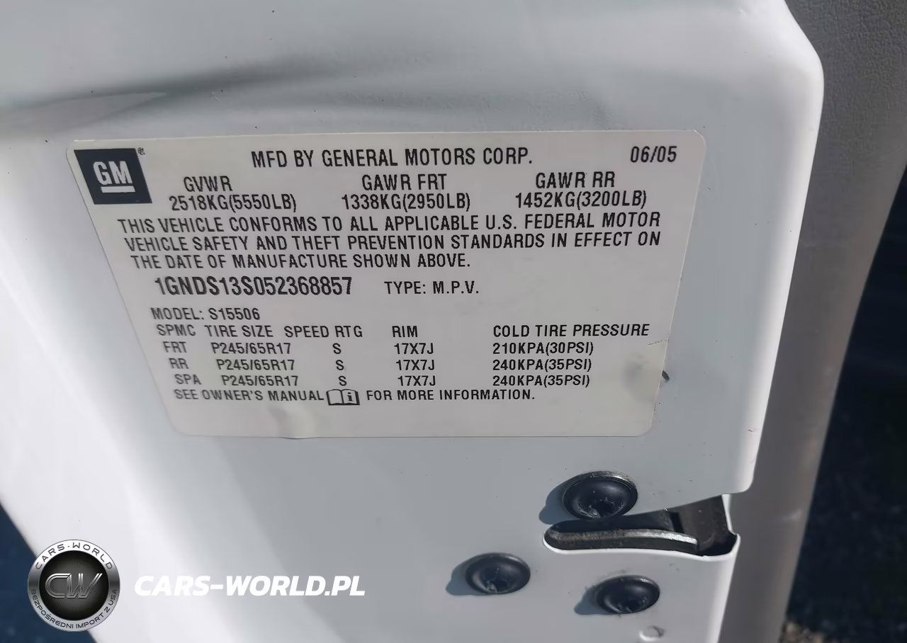 2005 Chevrolet Trailblazer Ls VIN:1GNDS13S052368857 - 9
