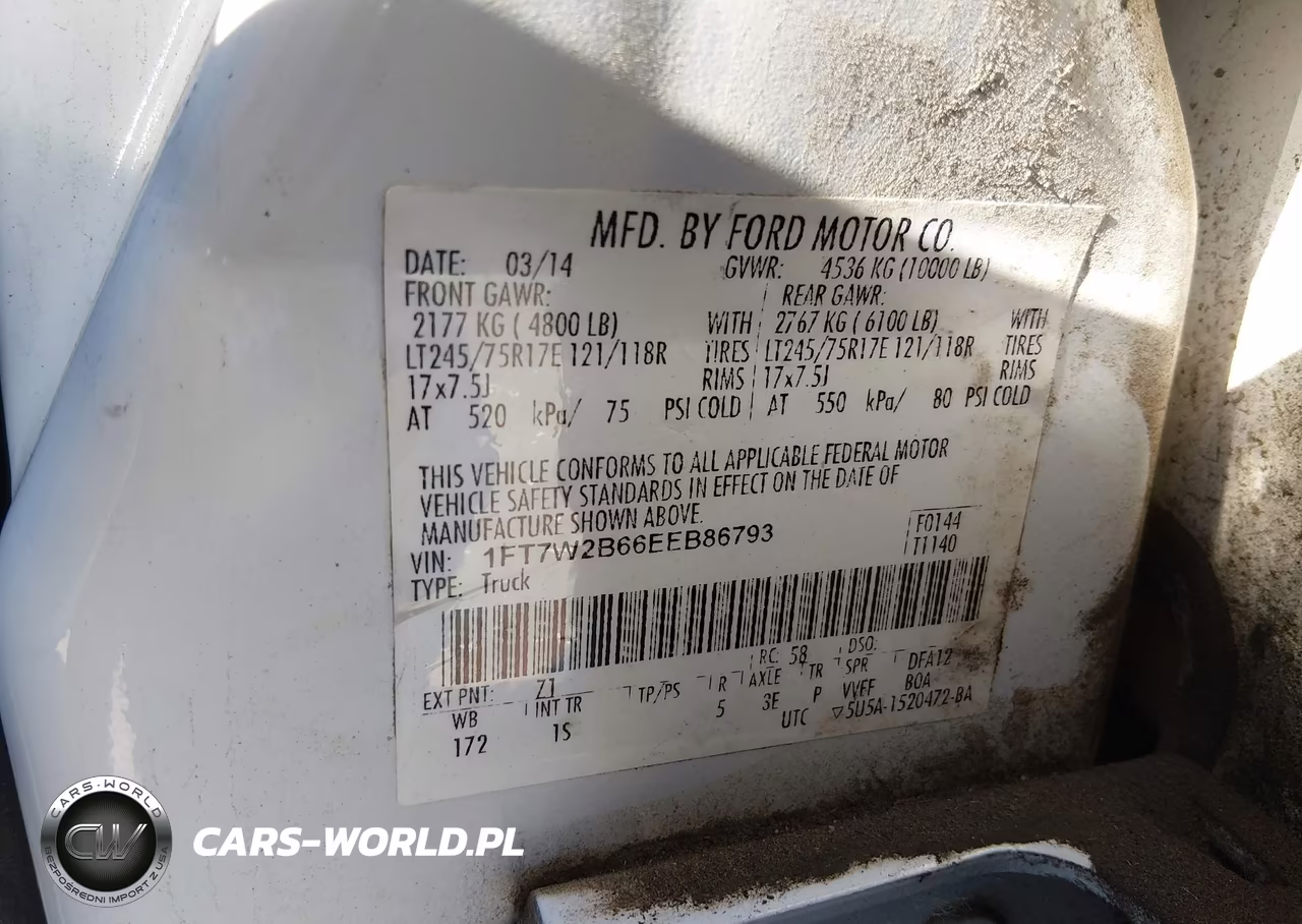 2014 Ford F-250 Xl VIN:1FT7W2B66EEB86793 - 9
