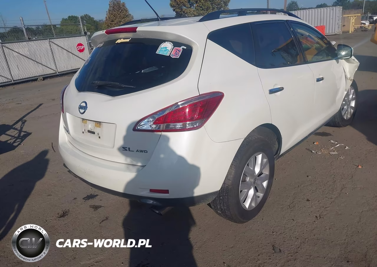 2014 Nissan Murano Sl VIN:JN8AZ1MW0EW526393 - 4