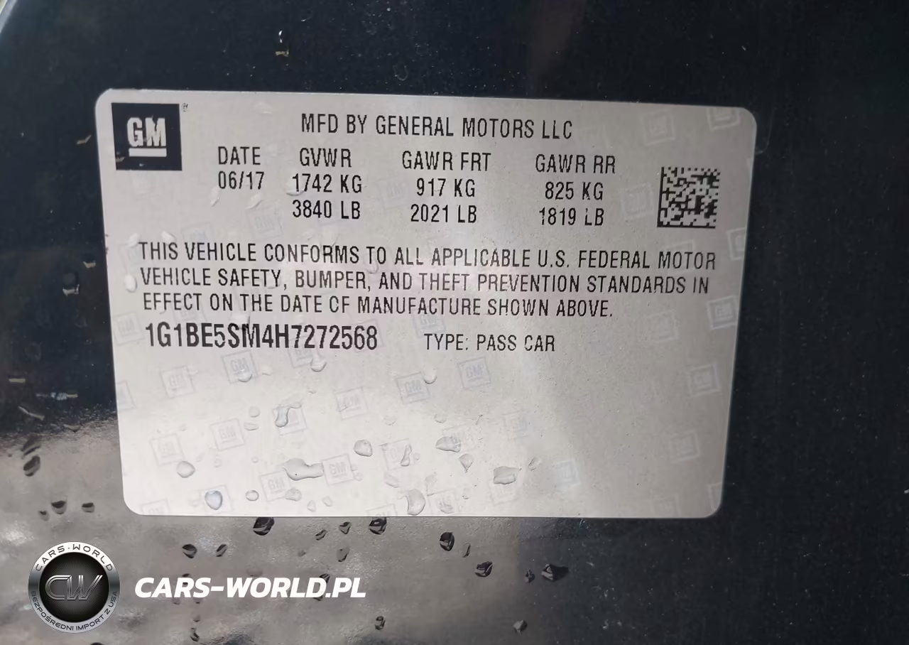 2017 Chevrolet Cruze Lt Auto VIN:1G1BE5SM4H7272568 - 9