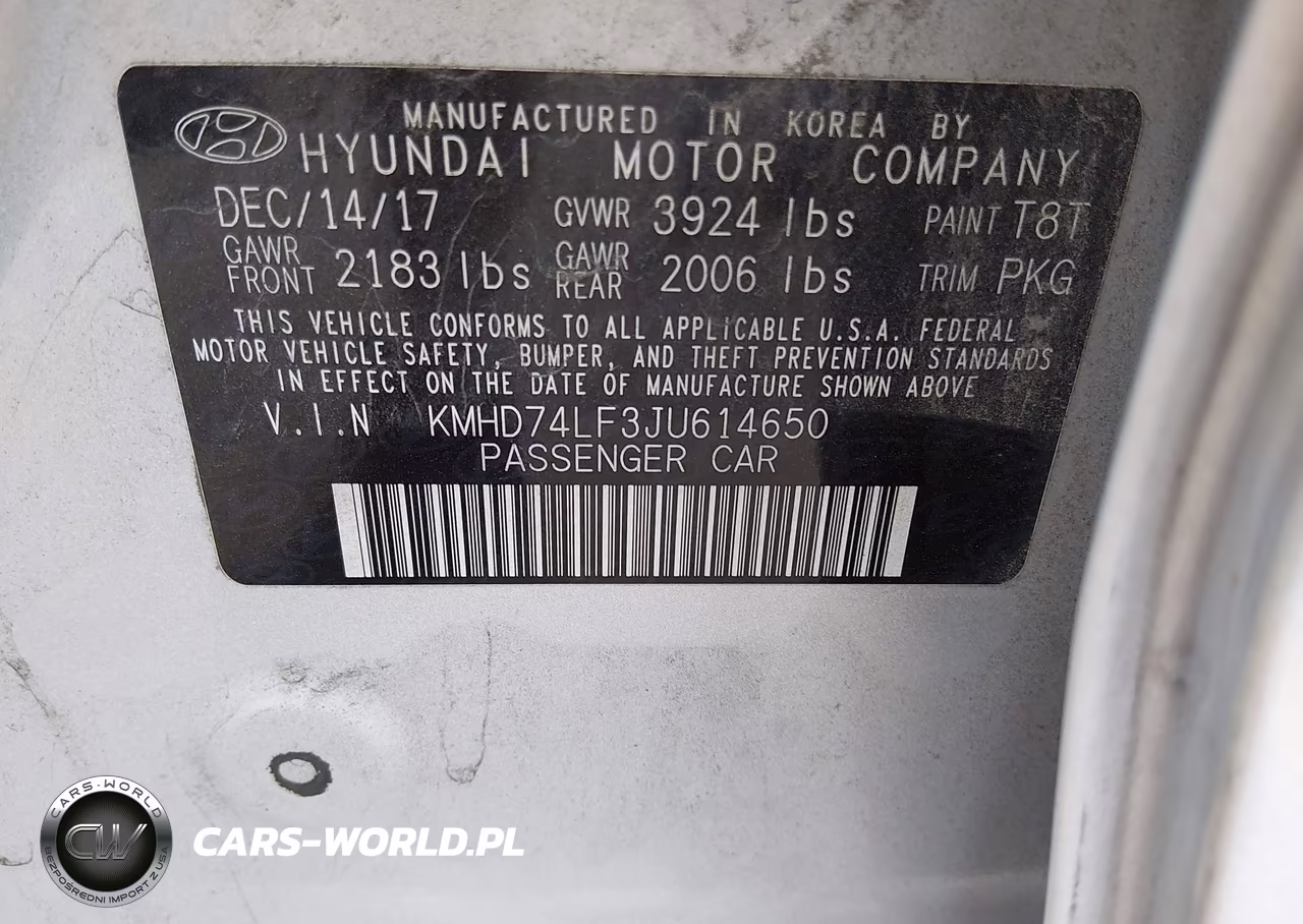 2018 Hyundai Elantra Se VIN:KMHD74LF3JU614650 - 9