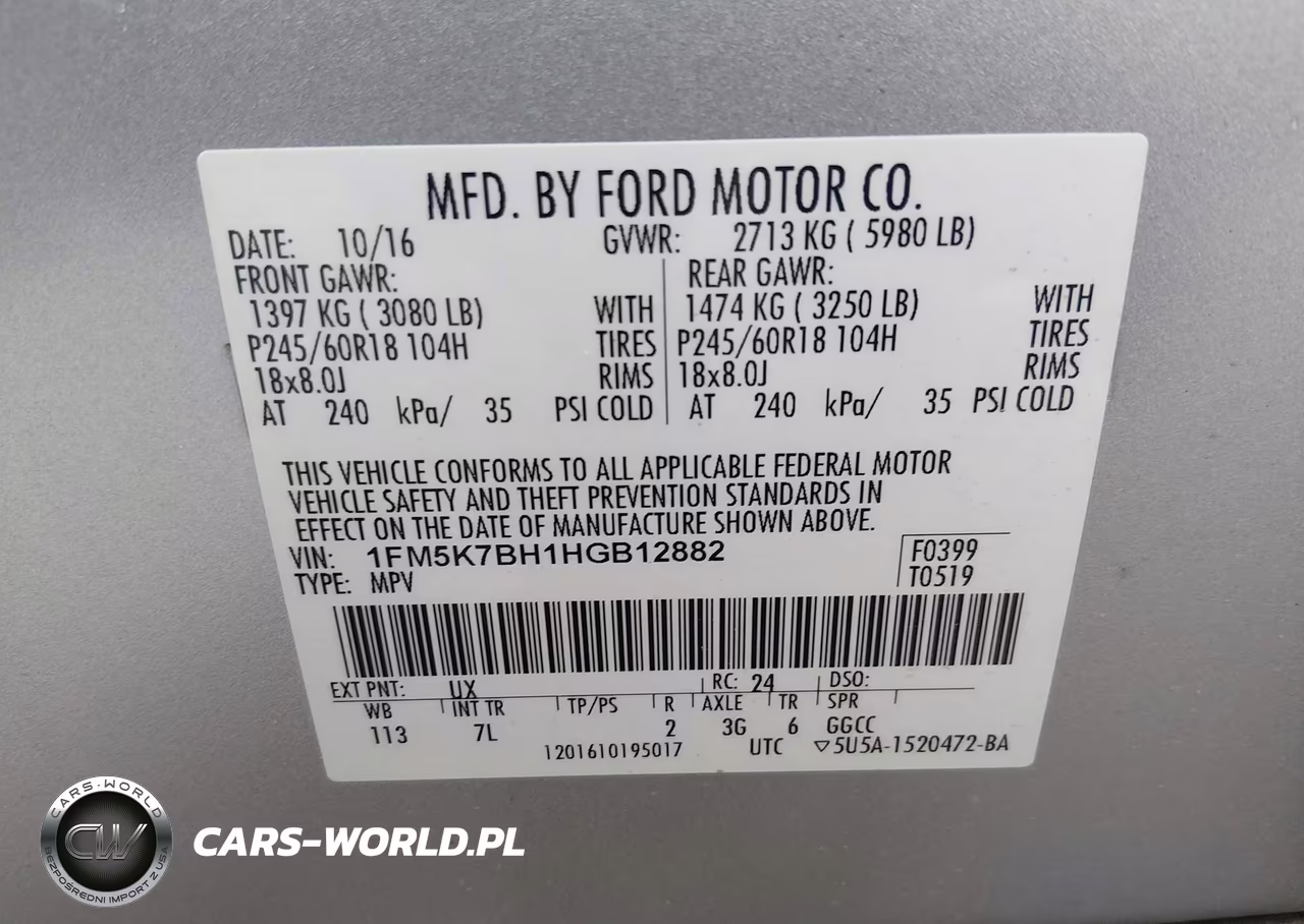 2017 Ford Explorer VIN:1FM5K7BH1HGB12882 - 9
