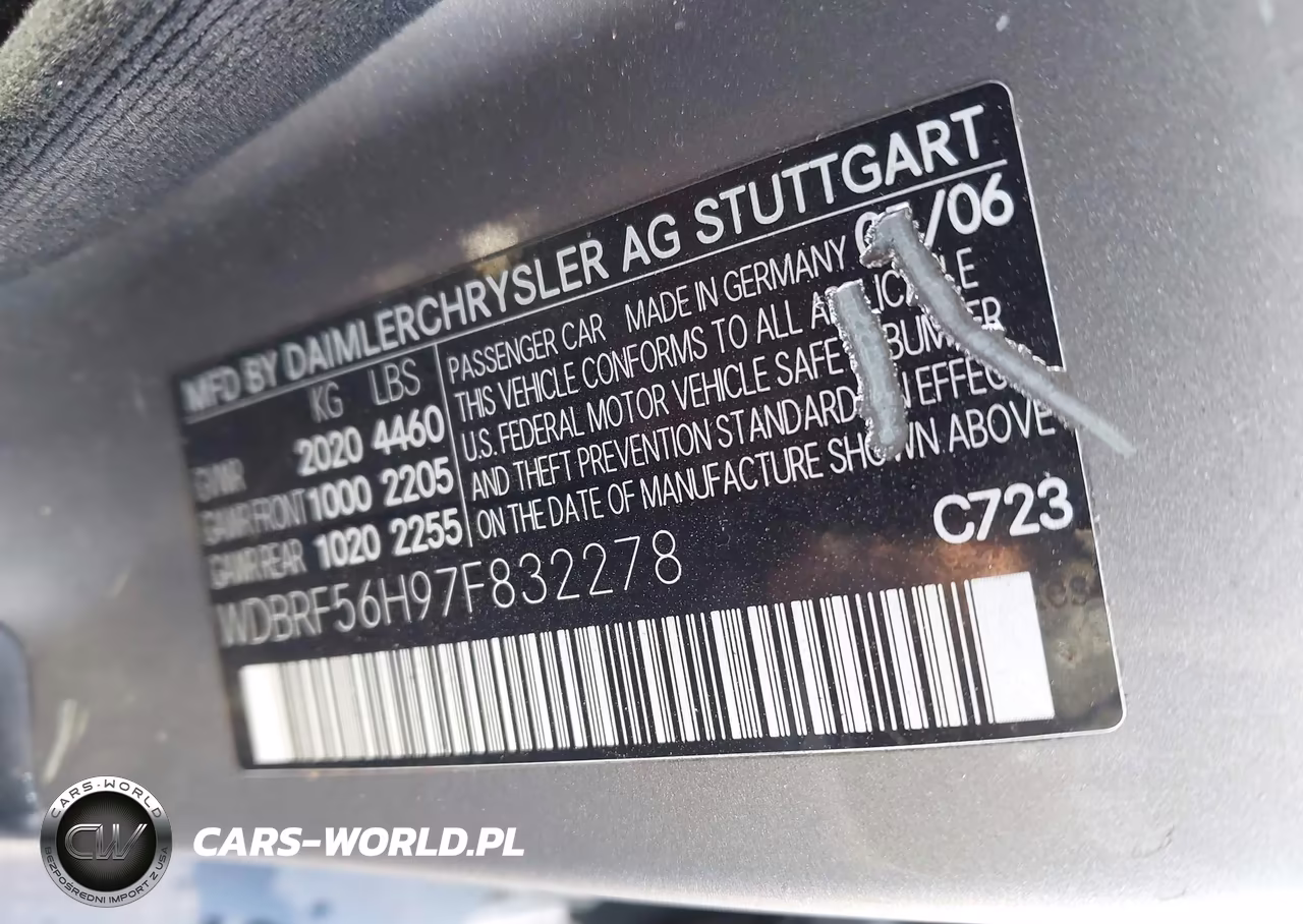 2007 Mercedes-Benz C 350 Luxury-Sport VIN:WDBRF56H97F832278 - 9