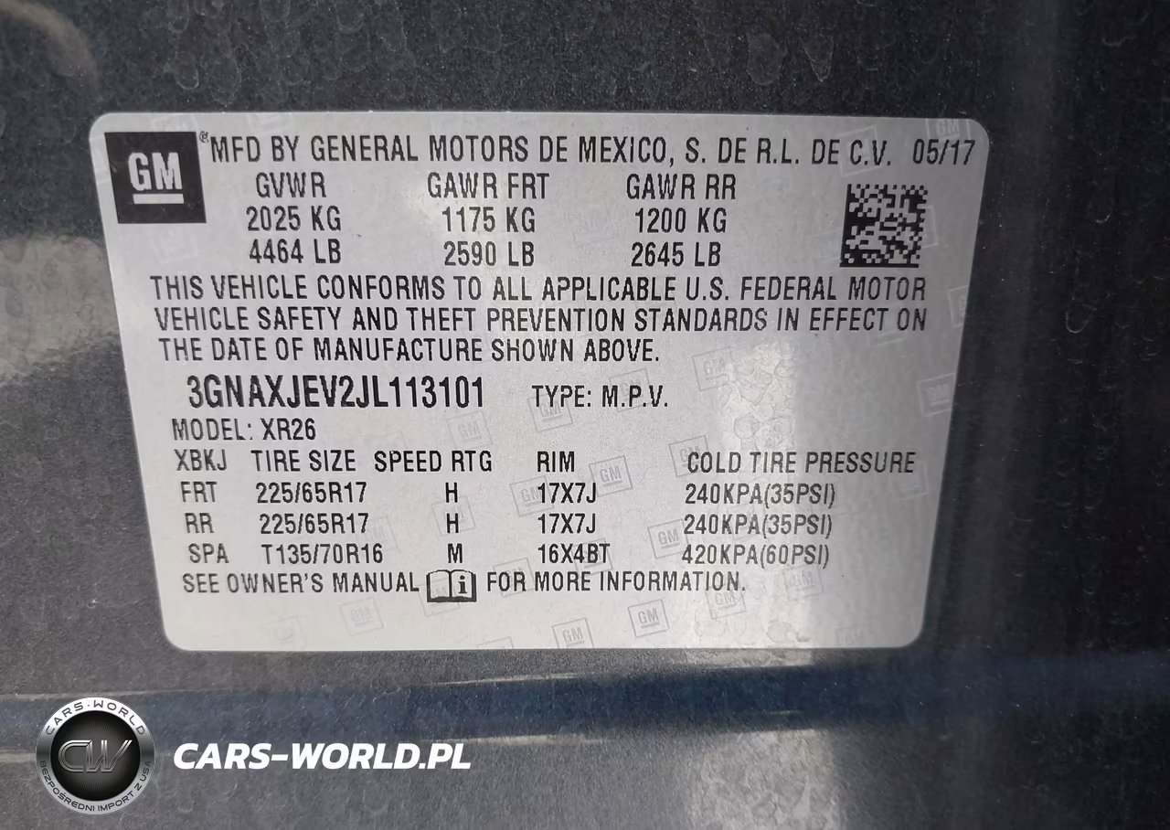 2018 Chevrolet Equinox Lt VIN:3GNAXJEV2JL113101 - 9