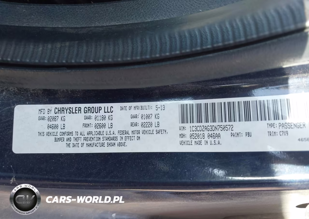 2013 Dodge Avenger Se V6 VIN:1C3CDZAG3DN750572 - 9