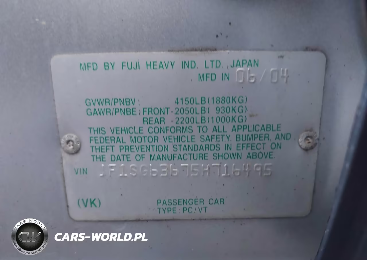 2005 Subaru Forester 2.5X VIN:JF1SG63675H716495 - 9