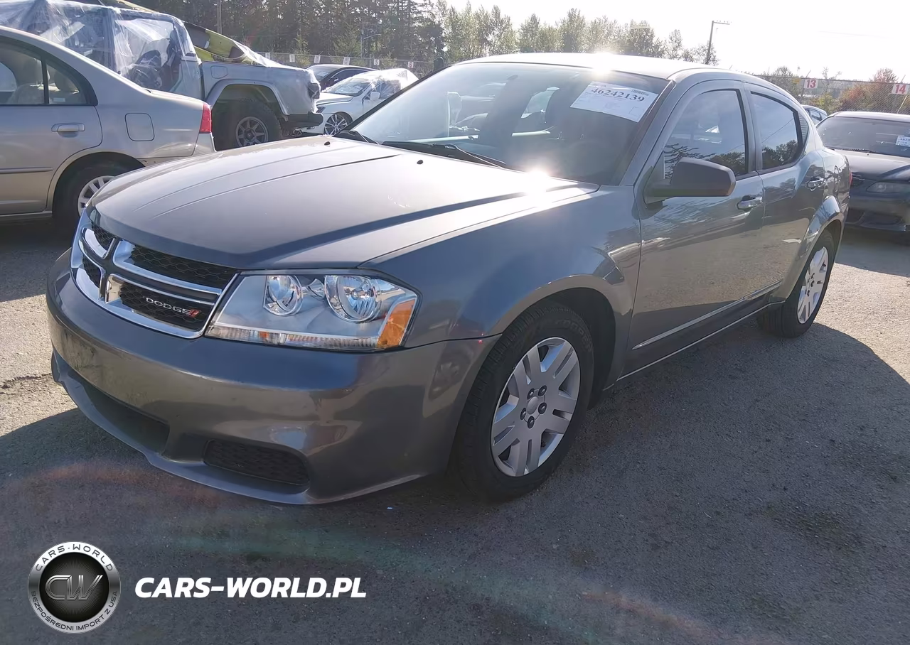 2012 Dodge Avenger Se VIN:1C3CDZAG5CN276168 - 2