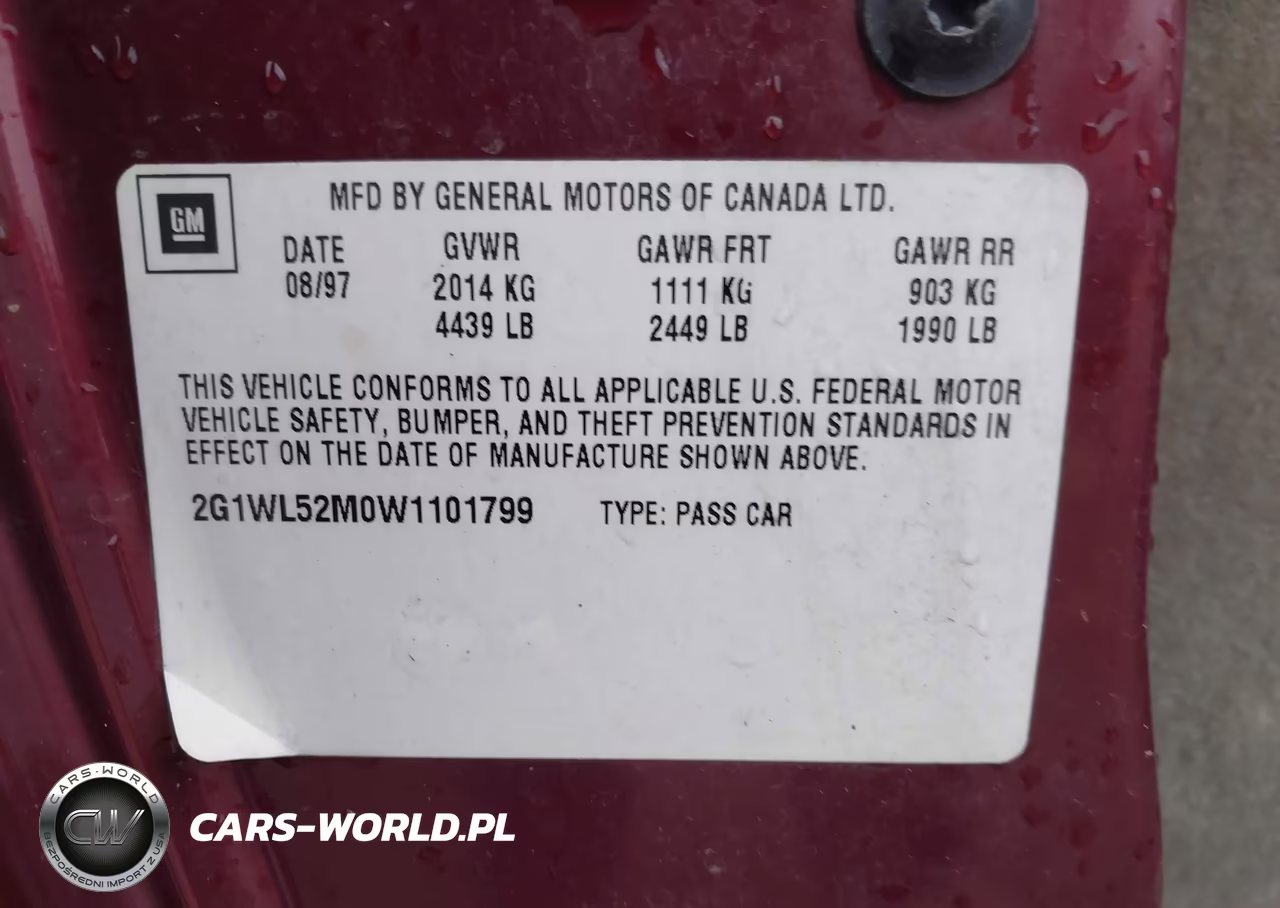 1998 Chevrolet Lumina VIN:2G1WL52M0W1101799 - 9